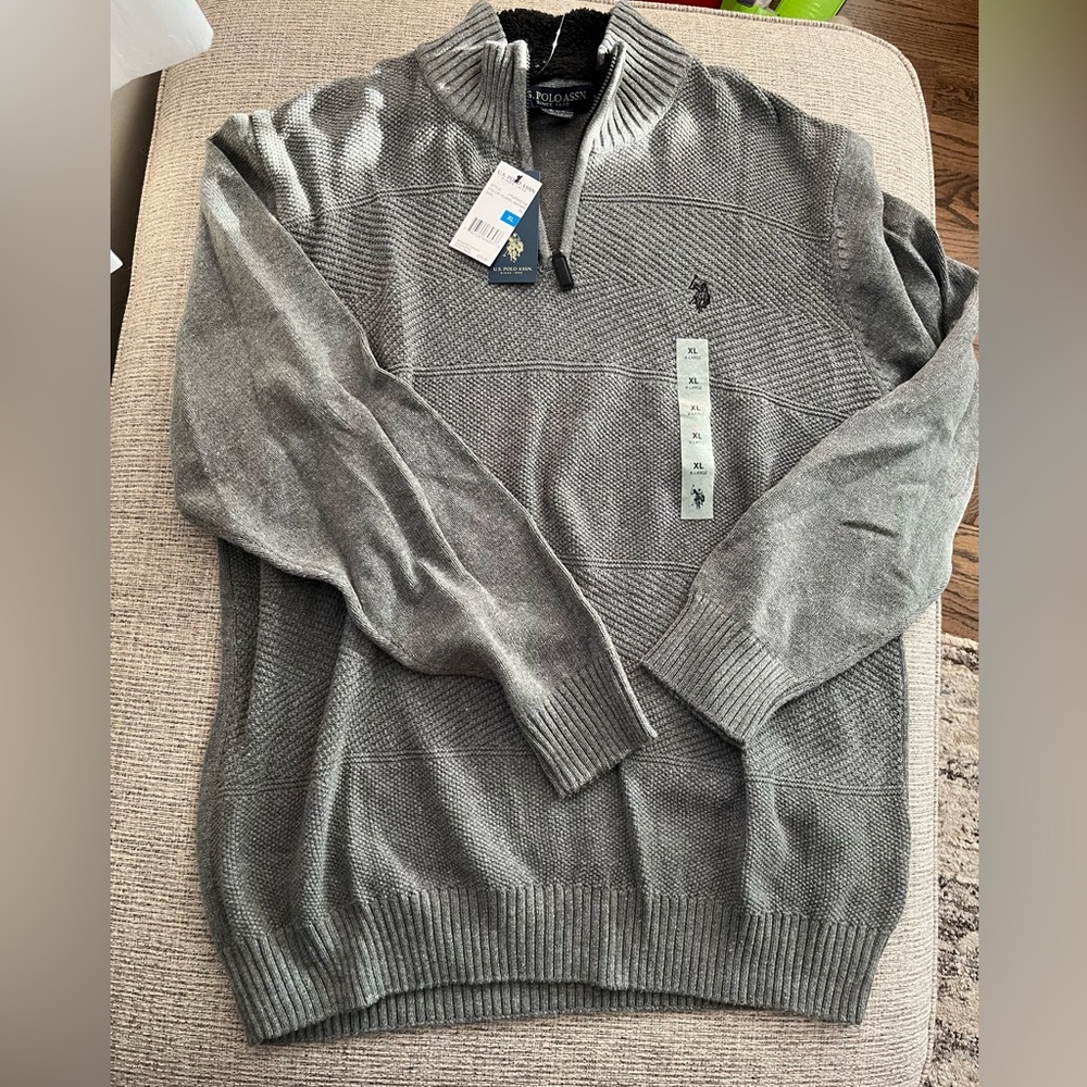 US Polo Assn quarter zip sweater
